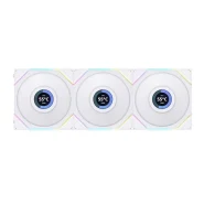 فن کیس لیان لی LIANLI UNI Fan TL LCD Reverse White بسته 3 عددی