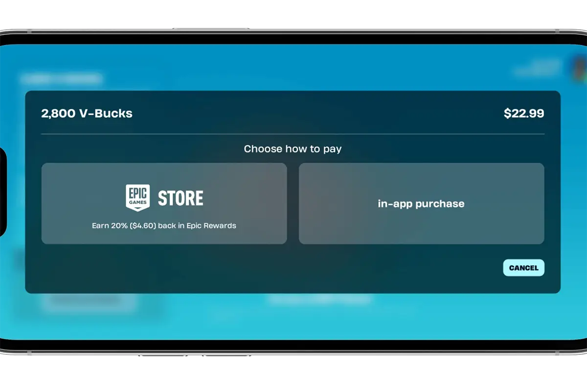 اپیک گیمز از این پس 20% اعتبار فروشگاه به‌ازای خریدها در فورتنایت، راکت لیگ و فال گایز از طریق فروشگاه خودش (Epic Games Store) ارائه می‌دهد.