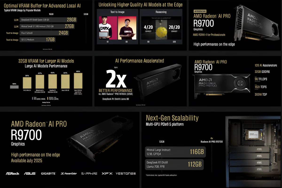 گرافیک AI Pro R9700