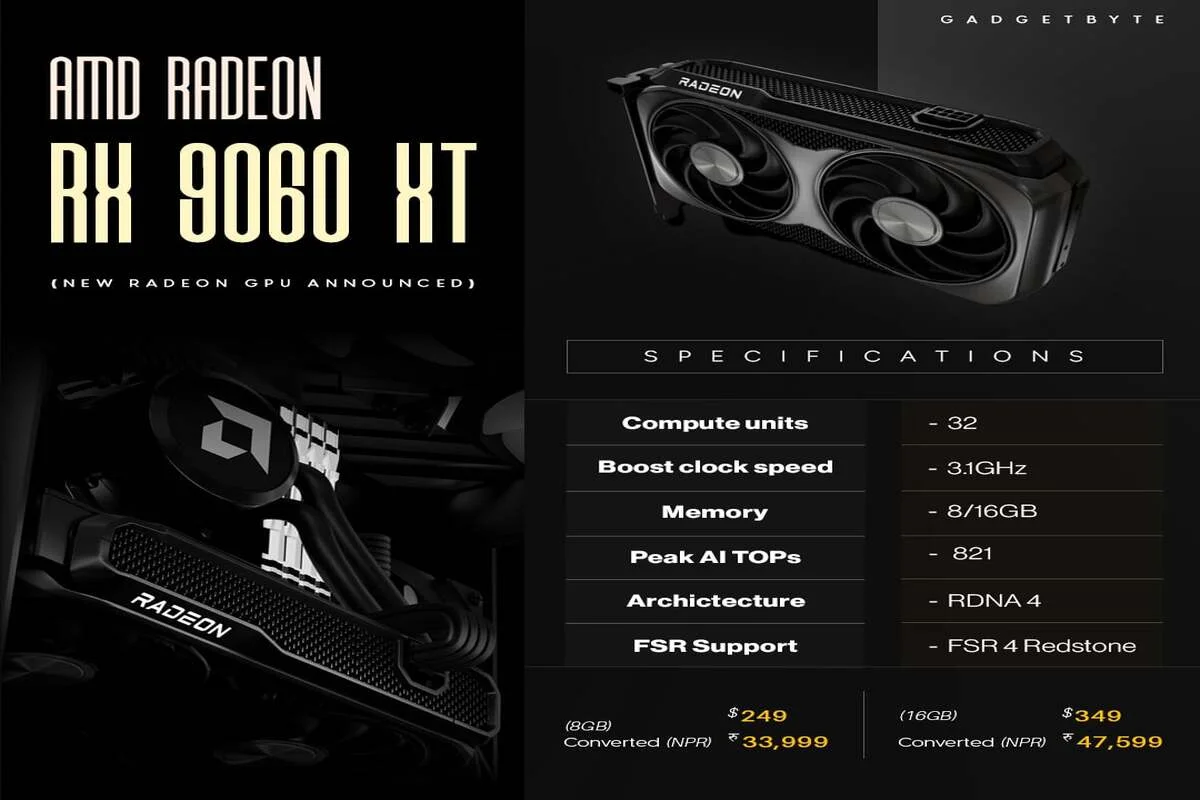 گرافیک RX 9060 XT