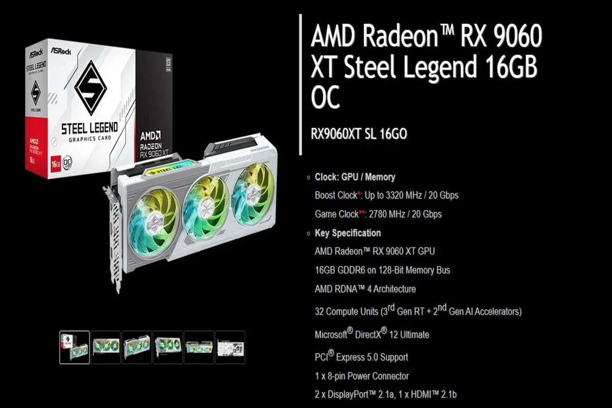 گرافیک RX 9060 XT