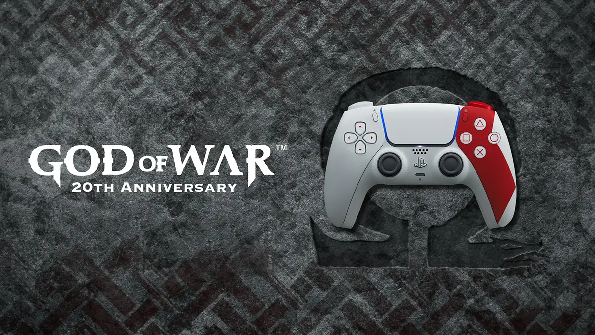 از نسخه محدود کنترلر دوال سنس با طرح 20 سالگی بازی God of War در رویداد سونی رونمایی شد. 