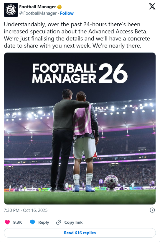 طبق گزارش منتشرشده از سوی وب‌سایت Football Gaming Zone، این نسخه به‌زودی عرضه می‌شود تا بازیکنان بتوانند پیش از انتشار رسمی، تجربه اولیه‌ای از بازی داشته باشند.