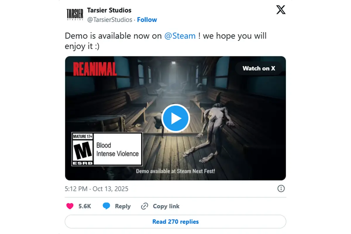 دمو رایگان بازی Reanimal همین حالا در دسترس است