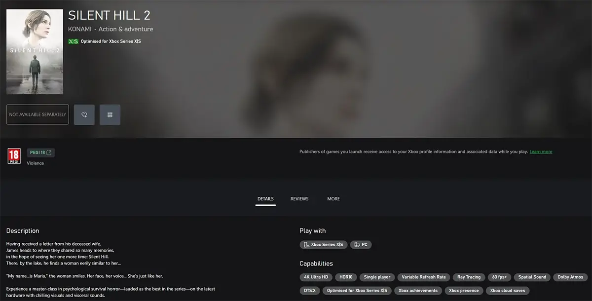 بازی Silent Hill 2 برای پی‌سی و کنسول‌های ایکس‌باکس
