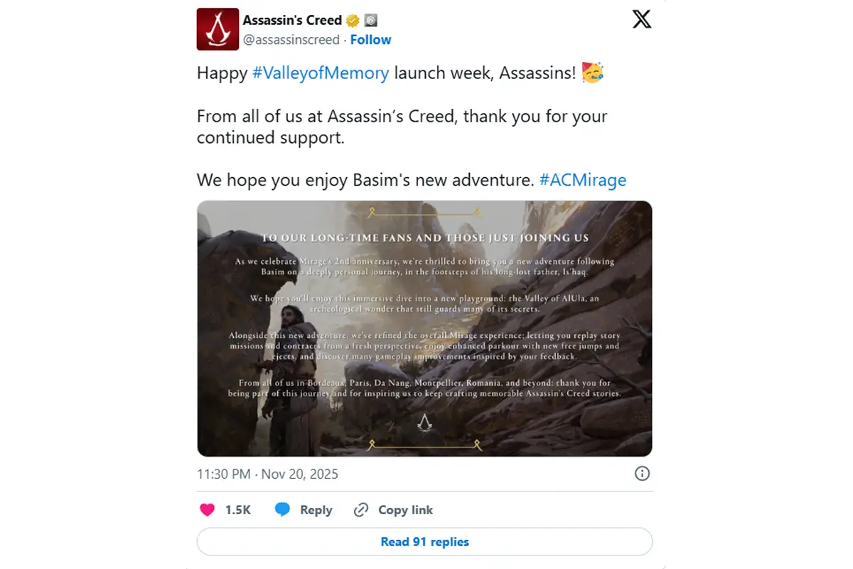 DLC جدید Assassin’s Creed Mirage منتشر شد