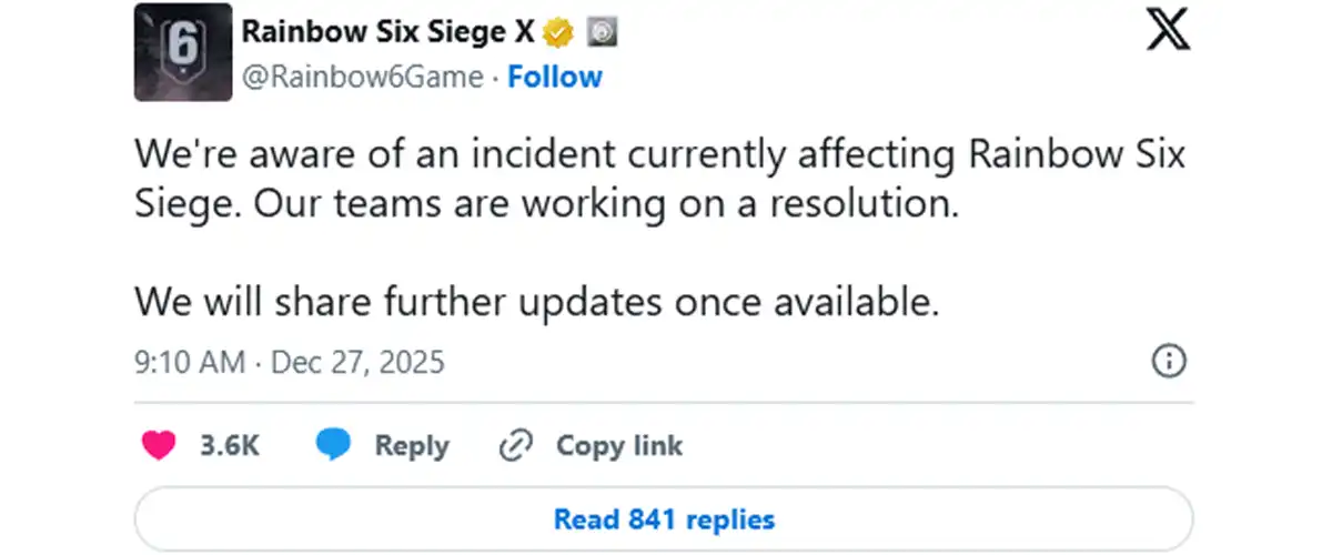 واکنش رسمی یوبیسافت به نفوذ احتمالی در Rainbow Six Siege