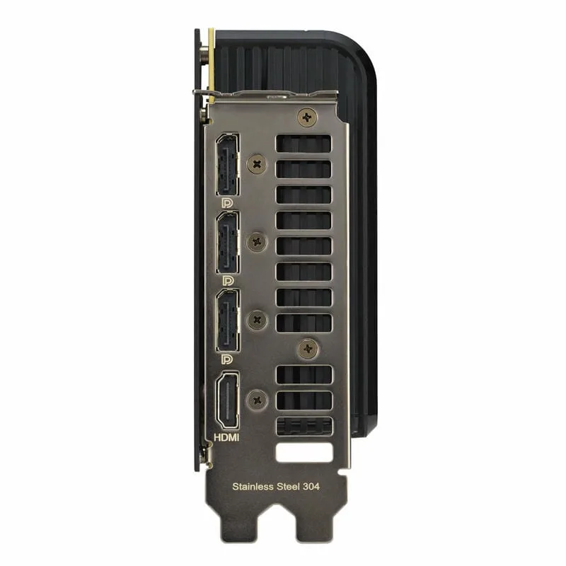 خروجی‌های تصویر ASUS PRIME RTX 5070 OC: یک HDMI 2.1b و سه DisplayPort 2.1b
