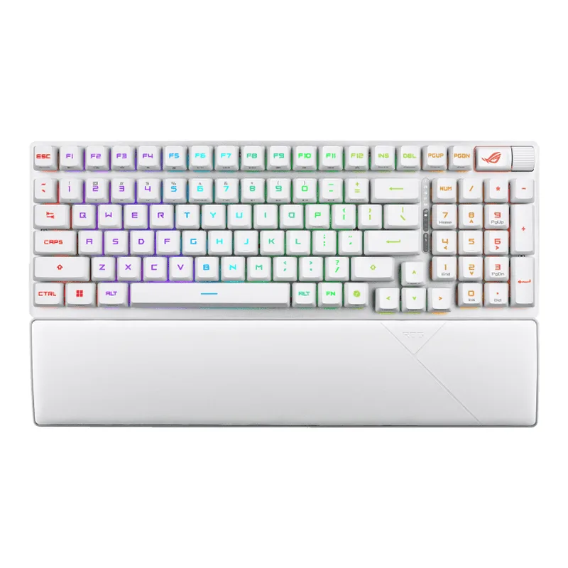 کیبورد ASUS ROG STRIX Scope II 96 RX Wireless White – تصویر رسمی ایسوس